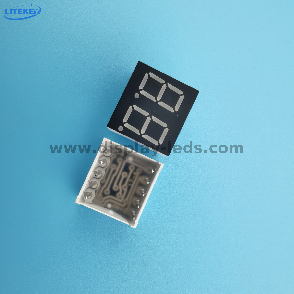 LD3622A/B Series - 0.36 inch 2 digit 7 segment display with 15mm length